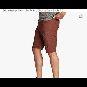 Eddie Bauer mens hiking shorts size 30 waist dark sable color
